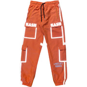 "Flash" Cargo Joggers in Orange - Kash Clothing 