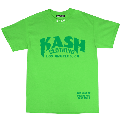"Plain LA" Tee in Green - Kash Clothing 