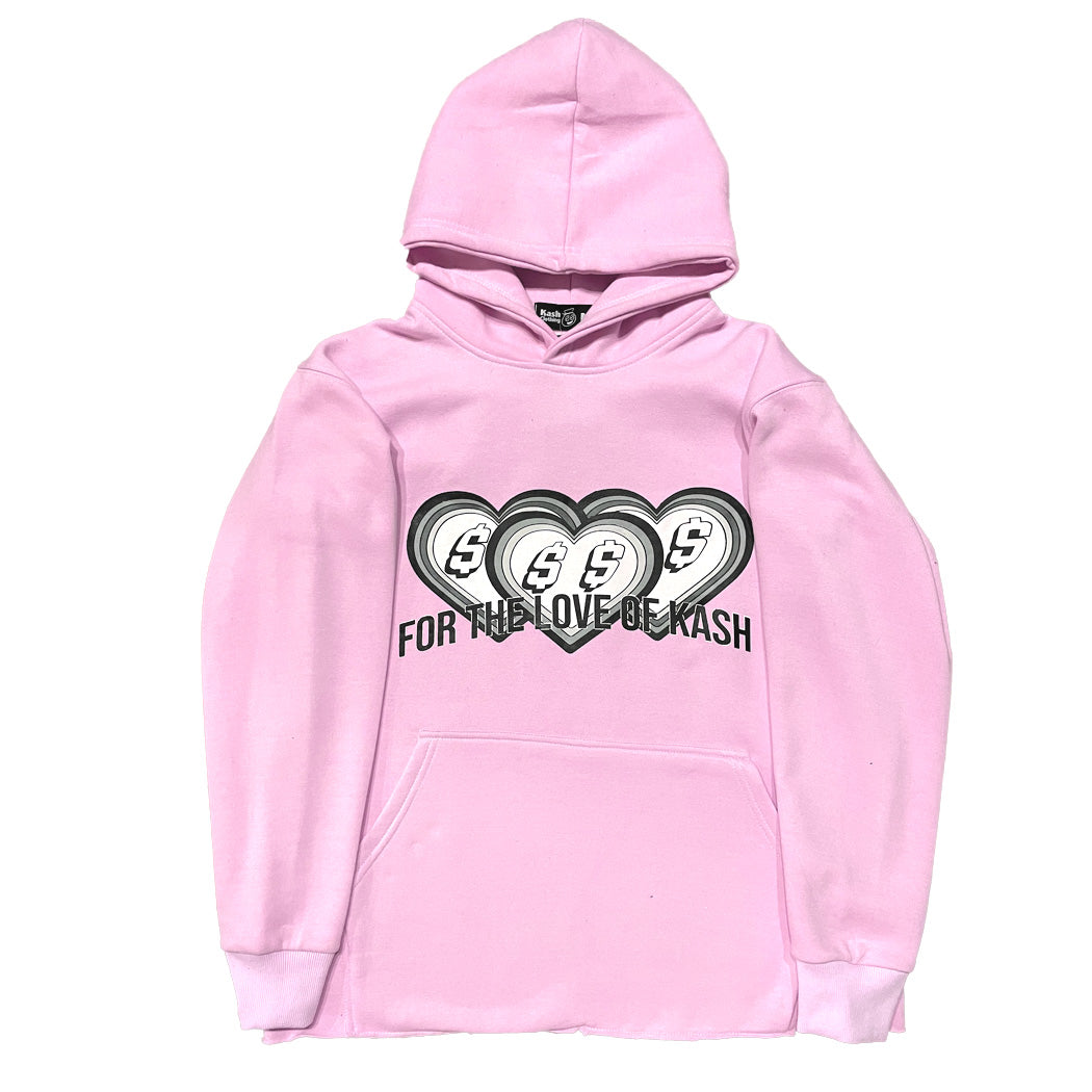 Love of Kash Hoodie in Pink