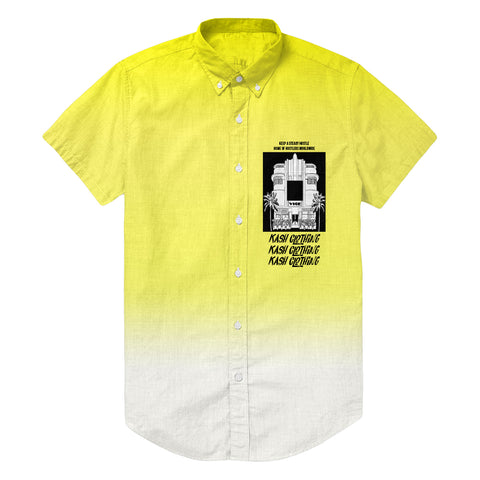 "Faded Cloud" Shirt in Yellow - Kash Clothing 