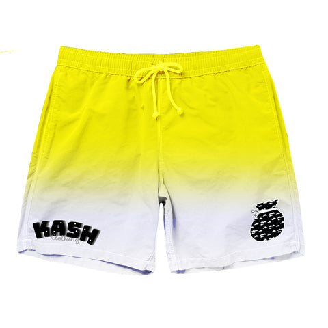 "Faded Cloud" Trunks in Yellow - Kash Clothing 