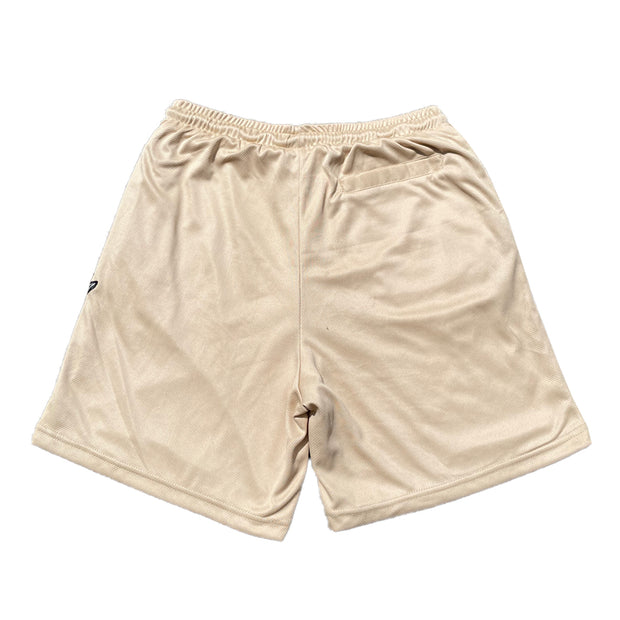 "Flame On" Mesh Shorts in Tan - Kash Clothing 