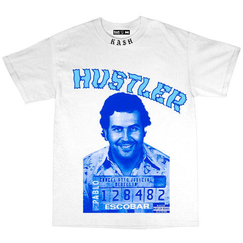 "Hustler 2.0" Tee in White - Kash Clothing 