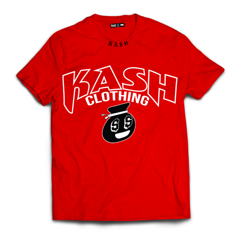 "Plain Jane 2.0" Tee in Red - Kash Clothing 