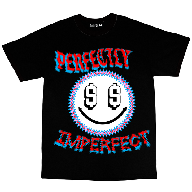 "Imperfect" Tee in Black - Kash Clothing 