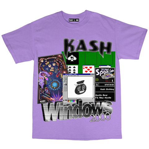 "Solitaire" Tee in Lavender - Kash Clothing 