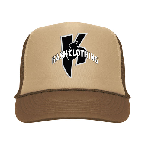 "B.C" Trucker Hat in Beige - Kash Clothing 