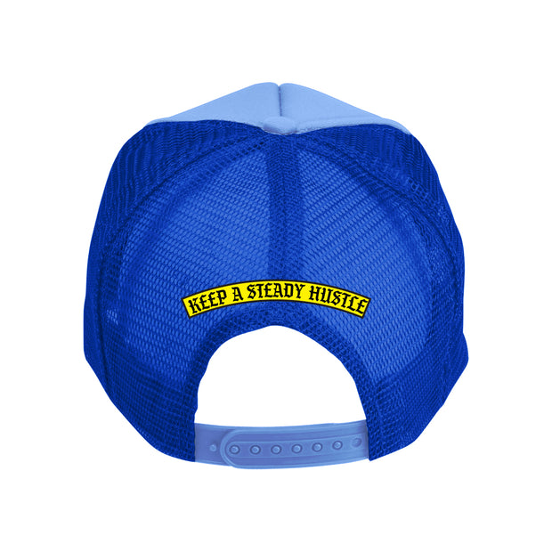"B.C" Trucker Hat in Blue - Kash Clothing 
